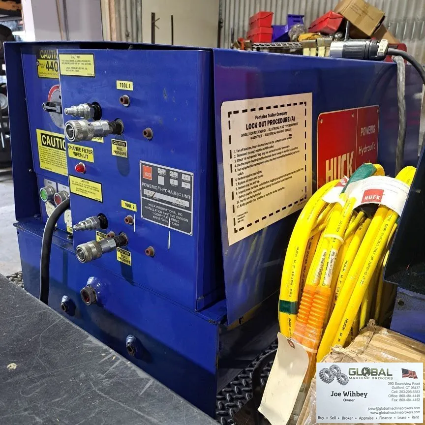 HUCK international 918-5 Powerig Hydraulic Unit 10hp - 220/440 Volts 3 Phase