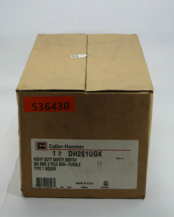 New | in-Stock Cutler-Hammer DH261UGK Disconnects California US | Davliegogo LLC #1707640