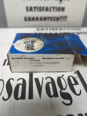 New | in-Stock MARSHALL TOWN G14498 Universal Pressure Meters Ohio US | Surplus Asset Holdings #1245235