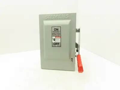 Siemens HNF361 Heavy Duty Safety Disconnect Switch 3P 30A 600VAC 250VDC