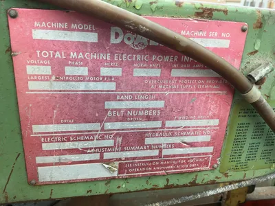 USED DOALL C-4 METALCUTTING BAND SAW