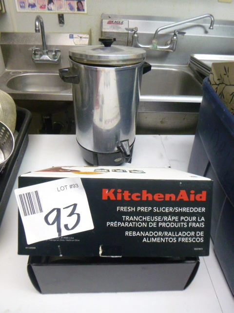 Slicer/Shredder Attachment and Coffee Maker