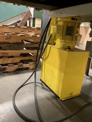 48" HYDRAULIC PALLET INVERTER / FLIPPER / UPENDER MACHINE: STOCK #22798