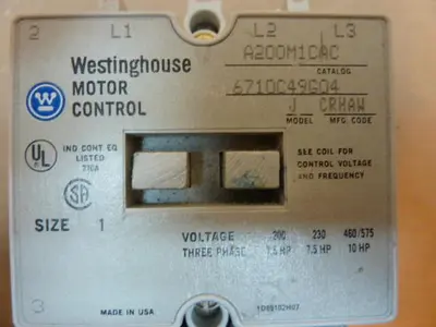 USED WESTINGHOUSE A200M1CAC