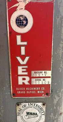 USED OLIVER 299-V, 24" PLANER