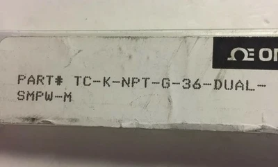 NEW OMEGA TC-K-NPT-G-36-DUAL-SMPW-M