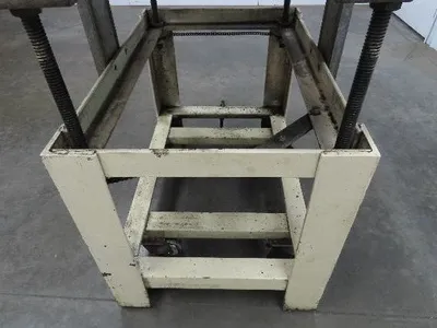1" Aluminum Top  Steel Base Work Bench Table 24"x36" x 26-36"Adjustable Height