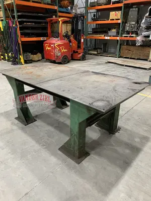 96 1/2" x 48 1/4" Welding Table, 36 1/2" High