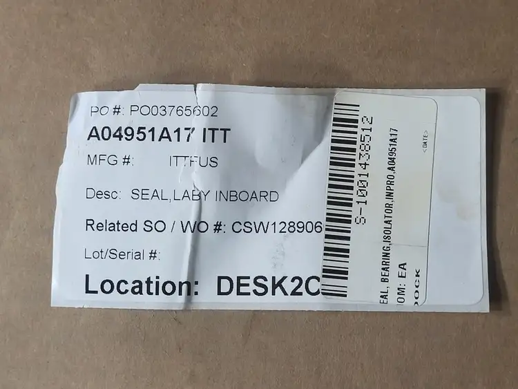 New | in-Stock GOULDS A04951A17 Parts British Columbia CA | Lenmark #1440998