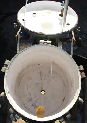 SPC6303  Reactor 65 gallon Mid-South Maintenance Inc chemical reactor, 110 psi internal, 50 psi jacket, 1 hp 3 blade agitator