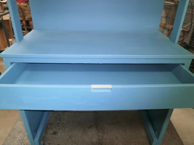 Custom Turquoise / Light Blue Design storage Workbench Design Furniture