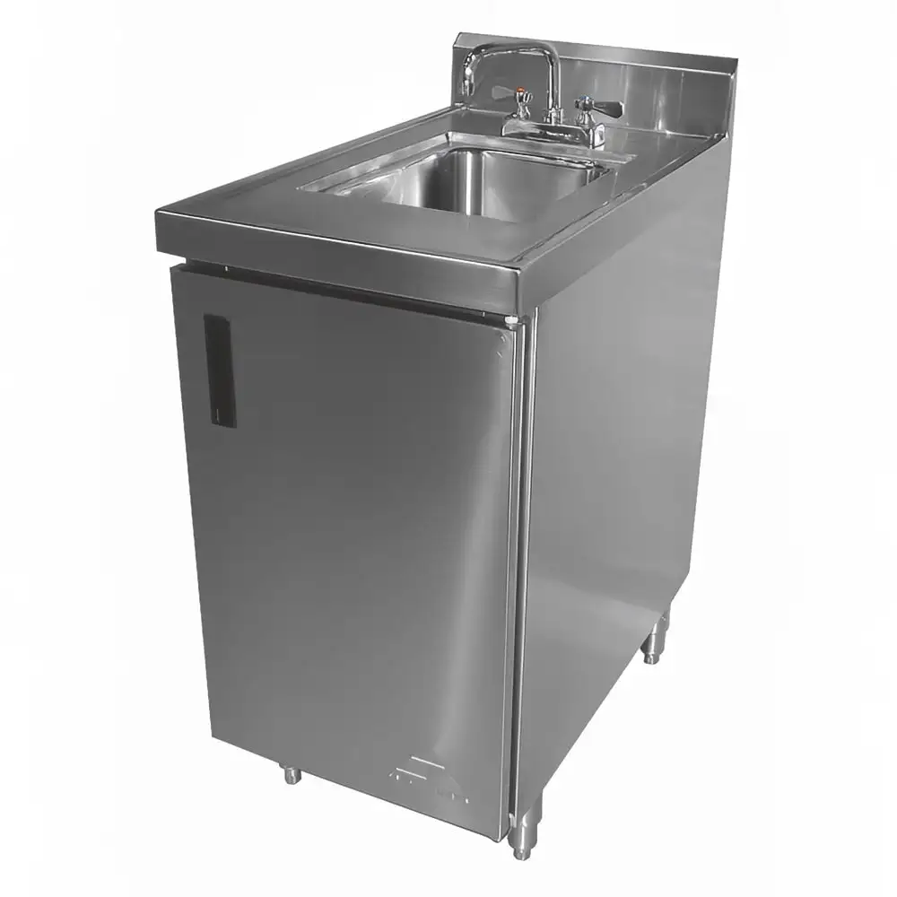 Advance Tabco SHK-302 Cabinet Base Commercial Hand Sink w/ 14"L x 10"W x 10"D Bowl