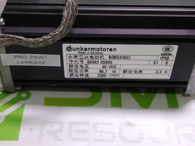 DUNKERMOTOREN BG65X50CI MOTOR WITH PLG52 REDUCTION HEAD