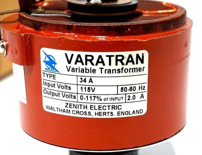 NEW ZENITH ELECTRIC VARATRAN 34A VARIABLE TRANSFORMER