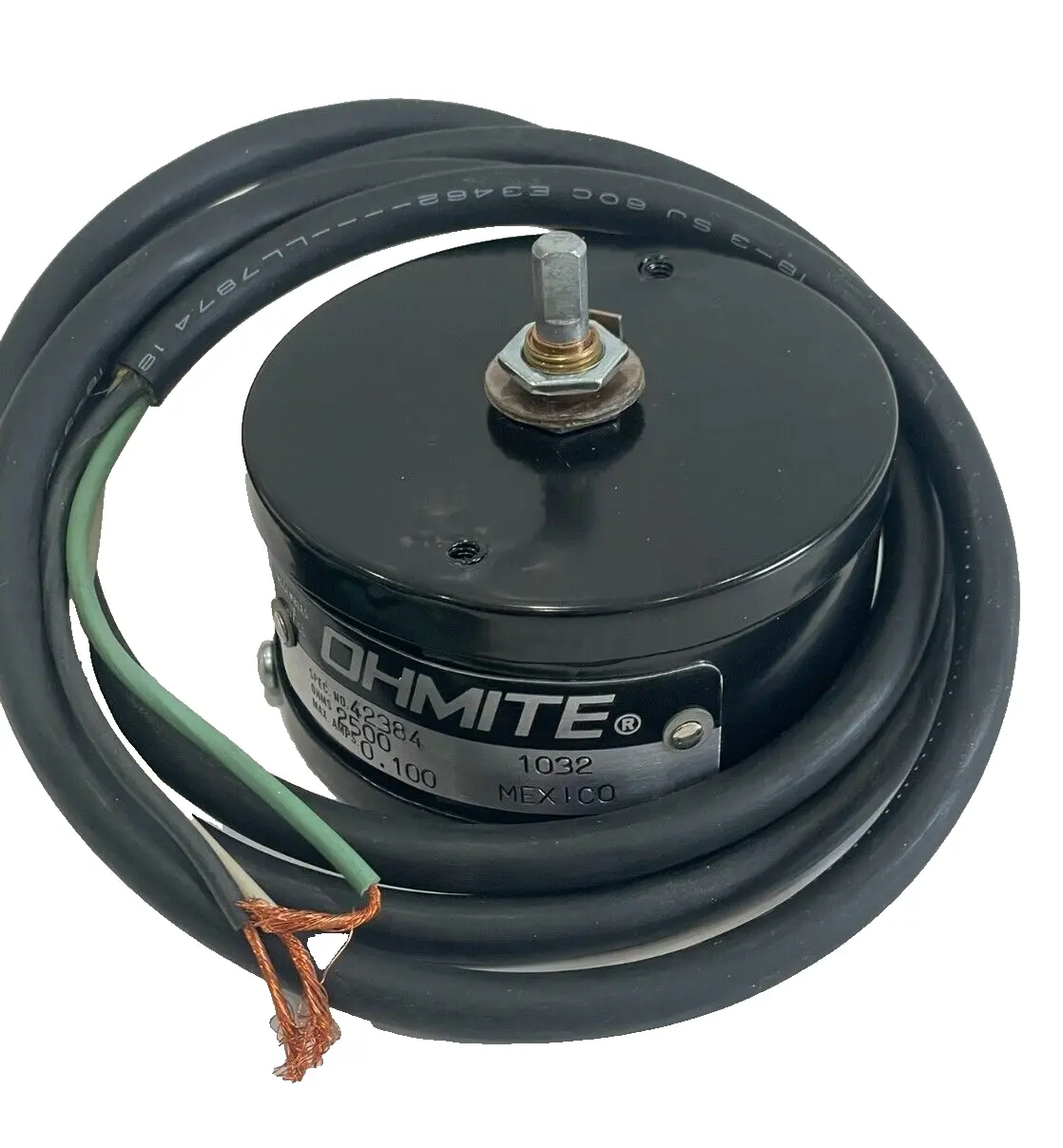 NEW OHMITE 42384-2500 RHEOSTAT 2500OHMS .10AMP 423842500