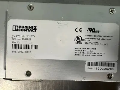 Phoenix Contact 2891929 FL Switch Sfn 8TX Ethernet Switch HW12 (5.3.3)