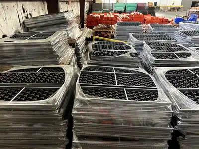 BULK QTY OF ROLLER RACKING W/ BEAMS
