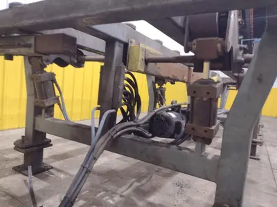 16' POWERED INFEED TABLE, USED FOR LOADING SHEETS IN A SHEAR / BRAKE: YOBRO #24335