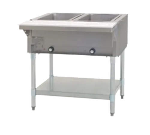 Eagle Group DHT2-120 33" Hot Food Table w/ (2) Wells & Cutting Board, 120v
