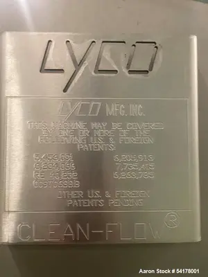 USED LYCO CLEAN FLOW CKFF