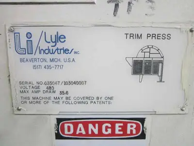 1995 LYLE MODEL 150FH THERMOFORMER Extrusion Other, Thermoformer | Mark One Machinery (11)
