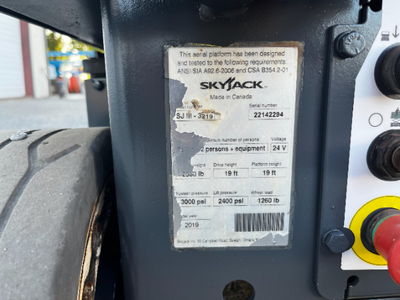 USED 2019 Skyjack SJ3219