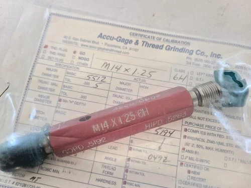 Used ACCU-GAGE Does Not Apply Pin & Plug Gages California US | Amiron Machinery #745480