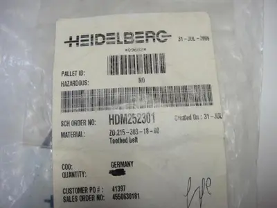 USED HEIDELBERG HDM252301