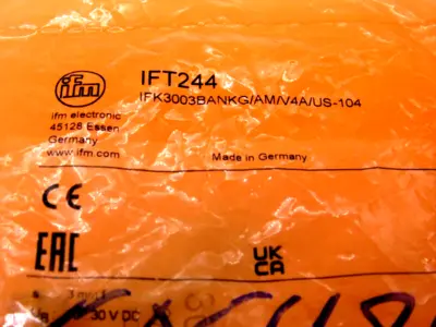 NEW IFM EFECTOR IFT244 SENSOR IFK3003BANKG/AM/V4A/US-104
