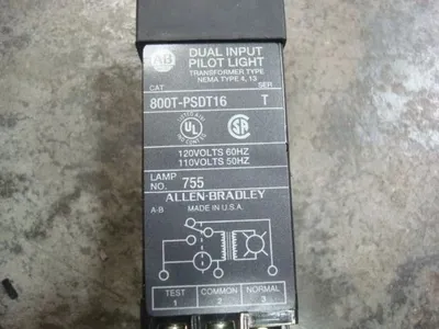 Allen Bradley 800T-PSDT16W Small Pilot Light Series T White Cap New NIB