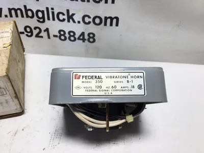 NEW FEDERAL SIGNAL 350-120-30 VIBRATONE HORN 120VAC GRAY