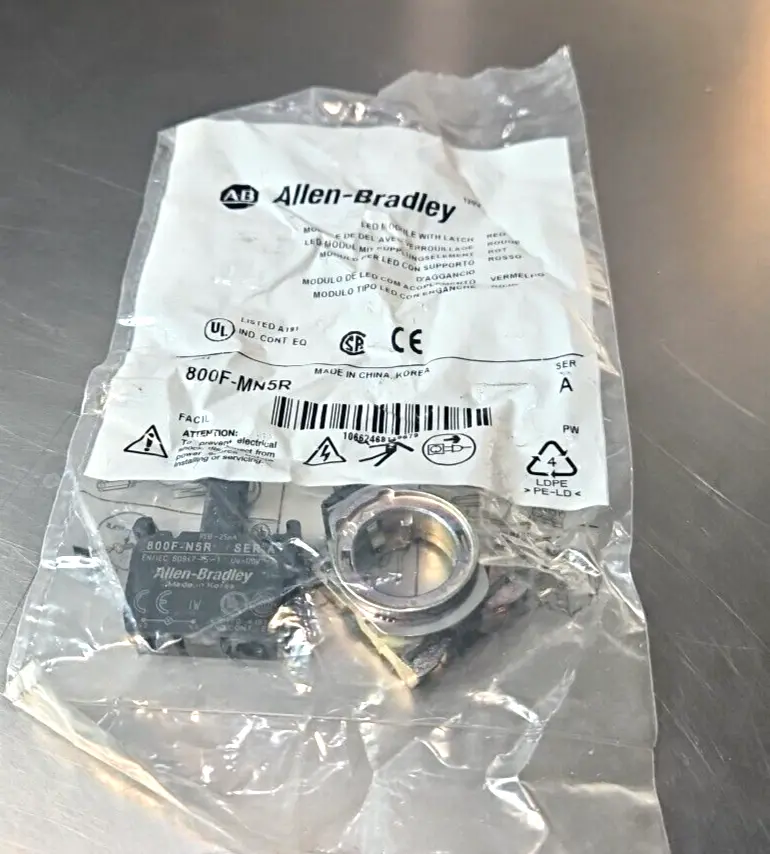 Allen Bradley 800F-MN5R LED Module With Metal Latch. Loc4C30