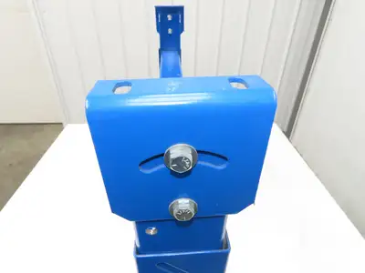 Lewco 36"W Conveyor Leg Stationary Floor Support BLUE 24-5/8" to 36-5/8"H
