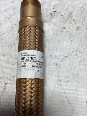 Corrugated Bronze Flex Hose Assembly 12″ X 1 1/2″