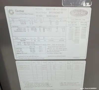 Used YORK 48A4E040-E-521FE HVAC Parts and Equipment Illinois US | Aaron Equipment #1512925