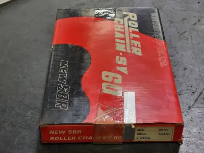 Riveted Roller Chain ANSI 60, 10FT, 3/4" Pitch
