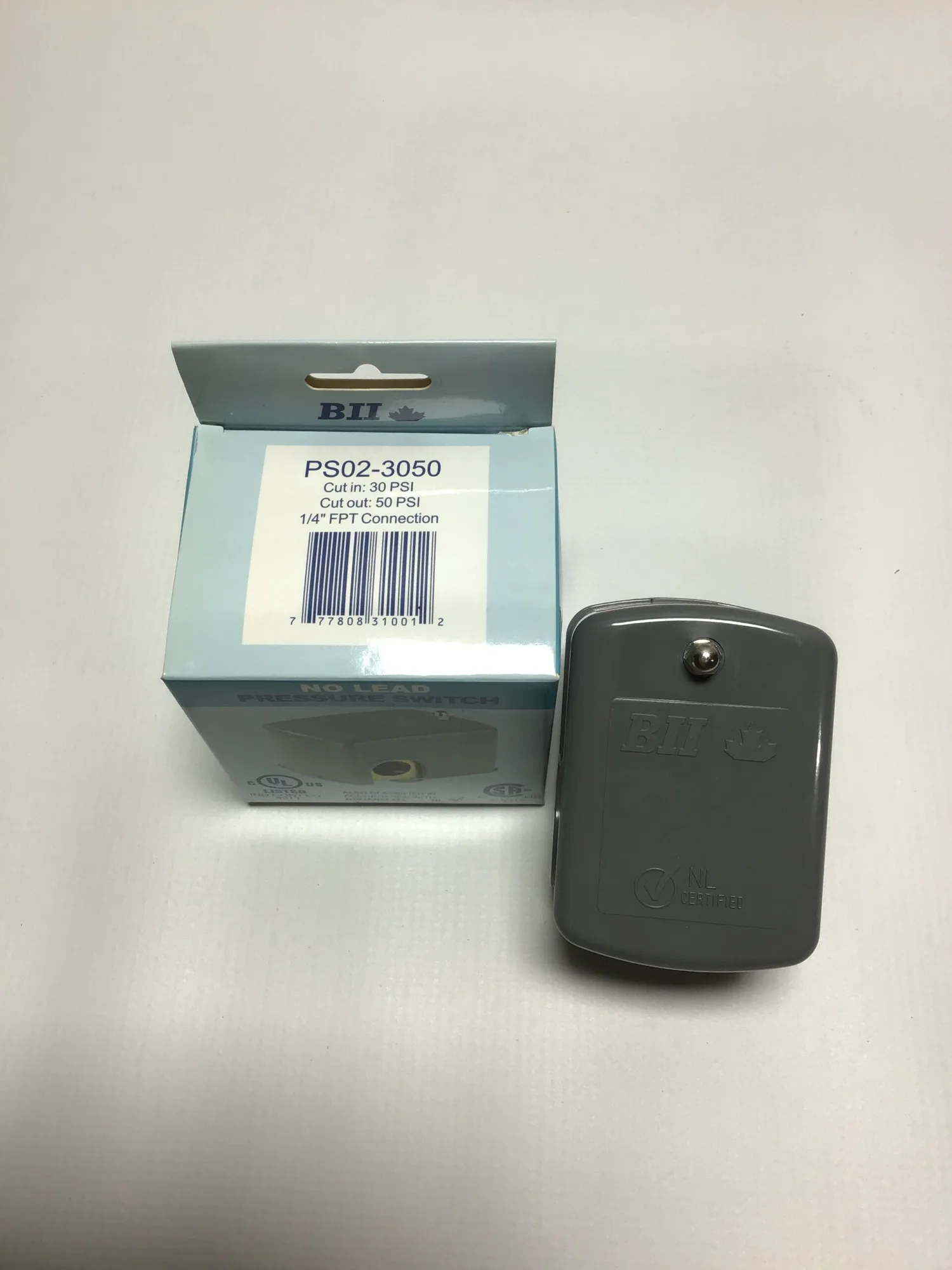 Boshart Industries PS02-3050 Pressure Switch 1/4″FPT Connection