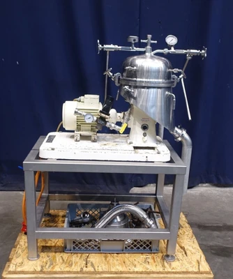 Westfalia SAOH 205 pilot plant separator, 316SS.