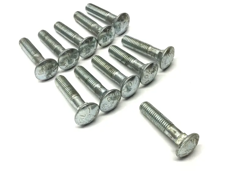 Used UNBRANDED 1/2"-13 X 2-1/2" CARRIAGE BOLT 1/2" UNTHREADED GRADE 2 LOT OF 11 Bolts | Maverick Industrial Sales #1104911