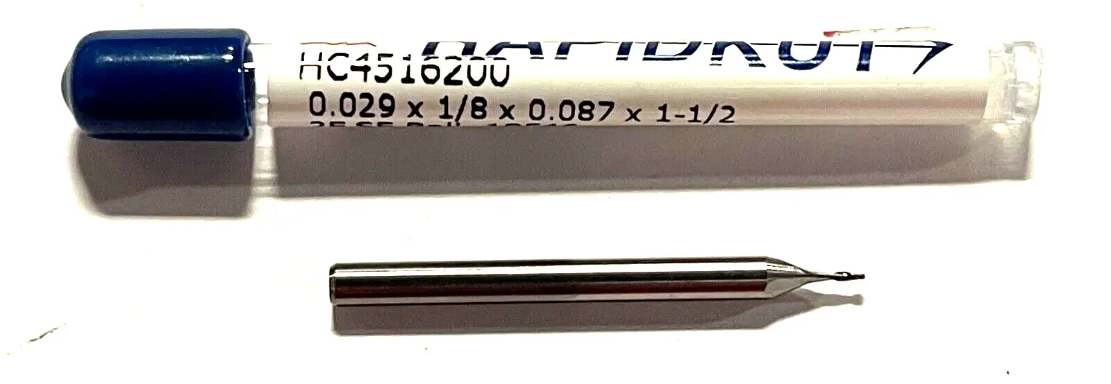 RapidKut .029" Miniature Carbide Ball End Mill 2 Flute 30Â° Helix USA Made