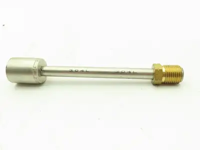 3/8 Flare Adaptor 3/8 Barb 304 Stainless Crimp Air Conditioner Line Lot of 4