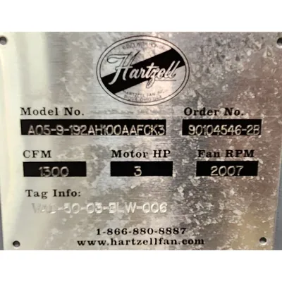 NEW HARTZELL AIR MOVEMENT A05-9-192AH100AAFCK3