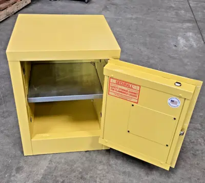 SECUREALL Flammable Liquids Safety Storage Cabinet OSHA Approved 17 x 17 x 22