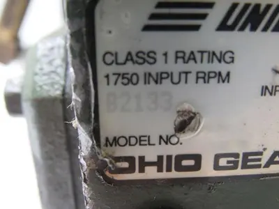 Ohio Gear B2133 Gearmotor 5-B Ratio 1/2HP 3PH 1725RPM