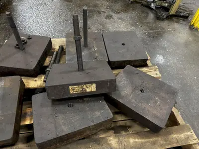 12" LONG X 10" WIDE X 2-3/4" TALL VIBRO-DYNAMIC PRESS ISOLATION PADS(QTY7) STOCK # 0883225
