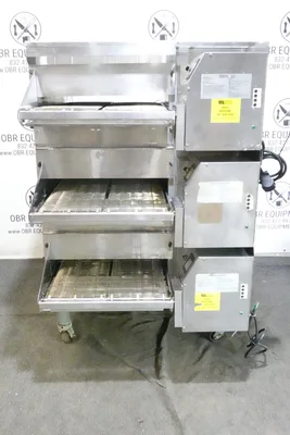 2019 MIDDLEBY MARSHALL TRIPLE STACK NATURAL GAS SPLIT BELT PIZZA CONVEYOR OVEN MODEL PS638G