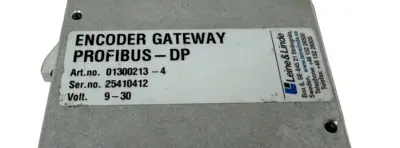 USED LEINE & LINDE 01300213-4 ENCODER GATEWAY PROFIBUS-DP