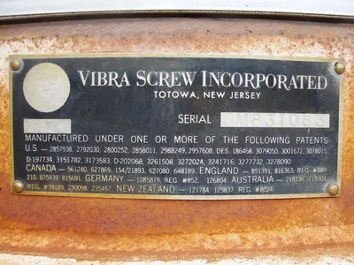 SPC5809  Bin Hopper Silo Vibra Screw Inc, live bin bottom, Stainless Steel