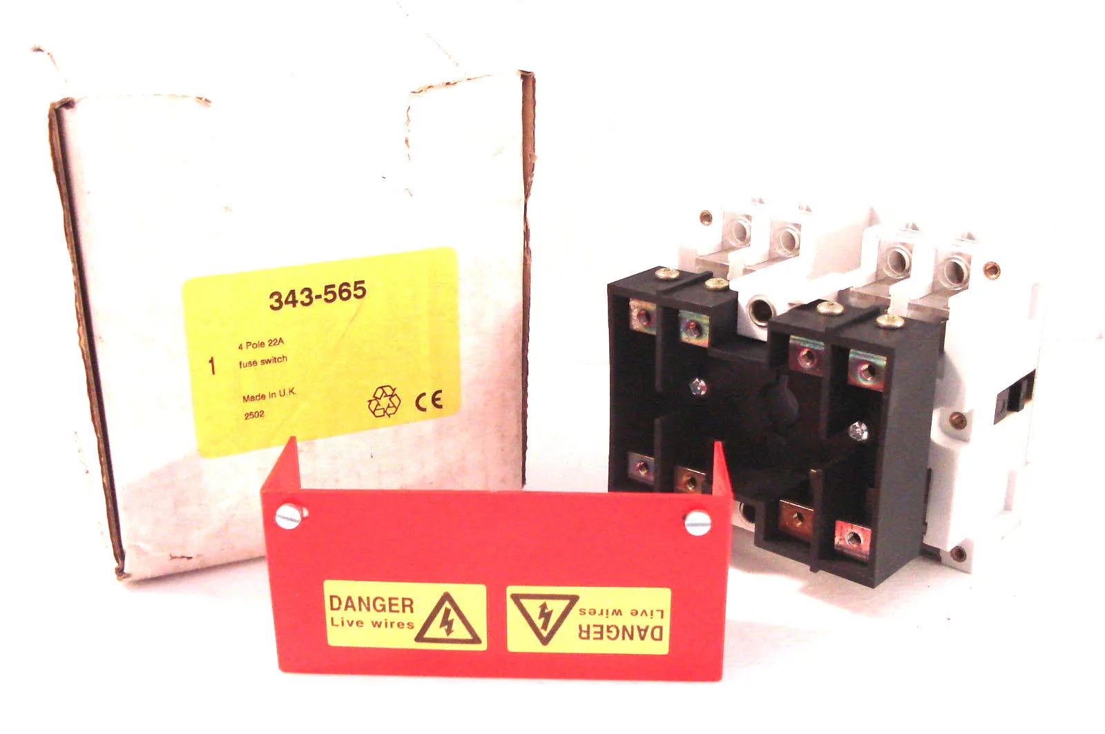 NEW 343-565 FUSE SWITCH 4 POLE 22A