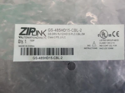 NEW ZipLink GS-485HD15-CBL-2